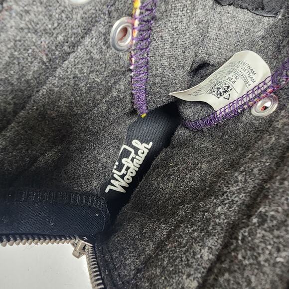 Converse X Woolrich Plaid High Top Sneakers Women 6.5 Multicolor Wool Chuck - Picture 11 of 15